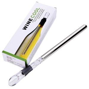 와인 칠러, 3-in-1 스테인리스 와인 병 쿨러 스틱 - 에어레이터와 파우치가 포함된 급속 아이스리스 와인 냉각봉 - 최고의 와인 액세서리 선물