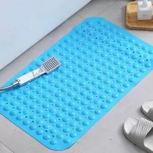 [RIZPICK]블루 타일흡착 욕실매트 46x77cm 미끄럼방지 고무
