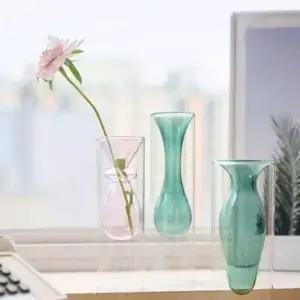 유리 화병 3종 세트 꽃병 홈인테리어
