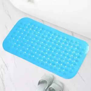 [RIZPICK]욕실매트 타일흡착 블루 36x70cm 고무 발판 욕실 바닥