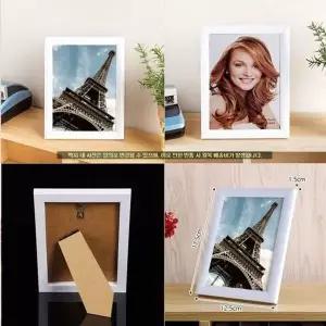 [RIZPICK]거실 탁자 포토갤러리 화이트프레임 사진 액자 4 GWM 포토테이블액자