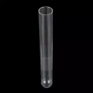 투명 하드 플라스틱 시험관 릴리즈 튜브 일회용 캡 없는 벤젠샘플링 튜브 학교 실험실 용품 10 개