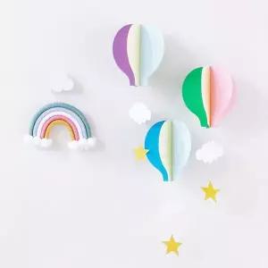 열기구 모형 종이 모빌 아기방 아이방 천장 인테리어