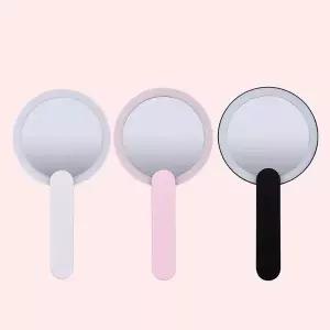 LED 화장 휴대거울 메이크업 손거울 손잡이 조명거울 핸드미러