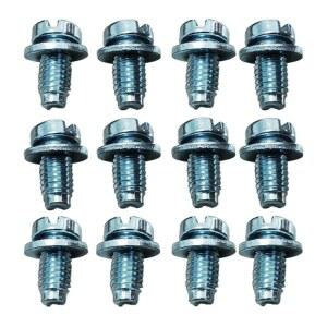 DASPARTS 팬 슈라우드 나사, 6x10mm, 폭스바겐 비틀 슈퍼 비틀 카르만 GHIA 타입 II (버스) 타입 3용 나사 12개