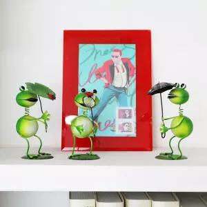 [RIZPICK]개구리 철제장식인형 FX36 촬영 미니어처 꼬치 인테리