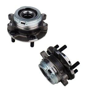 KUSATEC 513296 [2팩] 닛산 알티마 2007-2018, 맥시마 2009-2019, 무라노 2009-2018, 패스파인더 2013-2019, 인피니티 JX35 2013, QX60 2014-2019, 5 러그용 전륜 허브 및 베어링 어셈블리 장착