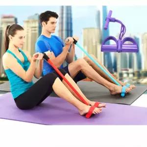 J2K 4줄 전신 튜빙밴드 복근운동 바디 쉐이퍼 코어강화 홈트레이닝