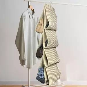 [RIZPICK]7칸 수납 걸이형 공간절약 의류 가방 정리 수납박스