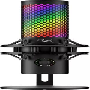 HyperX QuadCast 2 S - USB 마이크 RGB 조명 스트리밍 및 팟캐스트 온보드 컨트롤 LED 탈착식 쇼크 마운트