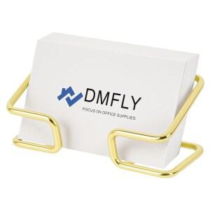 책상용 DMFLY 금속 명함 홀더, 귀여운 카드 디스플레이 스탠드, 다양한 조리대와 호환, 금색