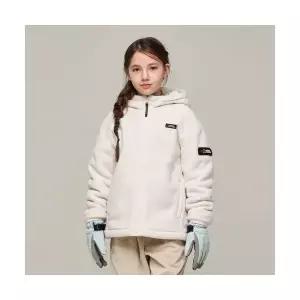 내셔널지오그래픽 키즈 K244UFJ910 베이직 후디 플리스 자켓 IVORY 961377