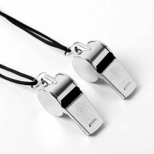 TBZ 목걸이형 스틸 호루라기-색상랜덤 호신용장비 호신용