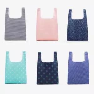 [RIZPICK]잔솔 접이식 장바구니 휴대용 미니쇼핑백 가방 비닐백 쇼핑가방