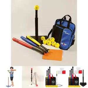 니-스포 티볼 풀세트/T볼/야구T볼/티볼세트/티볼대/야구놀이/입문용/초보자용/보급형/티볼공/공인구/셋트