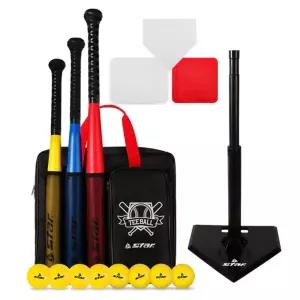 더 뉴 티볼 세트 고무/T볼/야구T볼/티볼세트/티볼대/야구놀이/입문용/초보자용/보급형/티볼공/공인구/셋트