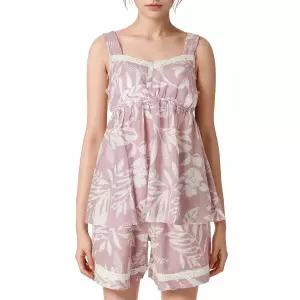 [롯데백화점]비비안 몰드컵내장 슬러브 도비 플라워나염 리조트룩 이지웨어상하의 EZ1930TEZ1930B