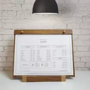 [RIZPICK]프레임 A4 스탠드 액자 우드 아크릴 가로형