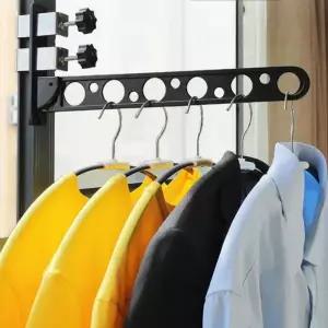 알루미늄 접이식 창틀 빨래 건조대 블랙 173cm 세트 창틀건조대