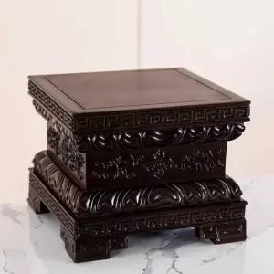 도자기 불상받침대 나무 사각 받침대 사각좌대 화분 거치대