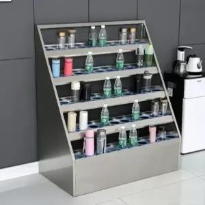 컵홀더 진열대 텀블러 음료수납 스테인리스 거치대 카페 보관함