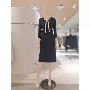 [롯데백화점]SOUP 투피스형 리본 컬러배색 원피스 SC3OPM6