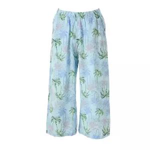 [롯데백화점]비너스 (홈웨어바지)가볍고 시원한 야자수패턴 7부와이드바지VEPS113W