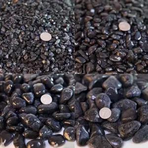 흑자갈 수족관 장식돌 어항 자갈 바닥재 화분 3kg전후