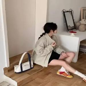 봄 캐주얼 복 집업 여자점퍼 항공 야구 상의 차이나 코트 원템1