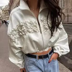 봄 가을 여자점퍼 집업 야구 항공 이른 지퍼 스트링 코트 원템3