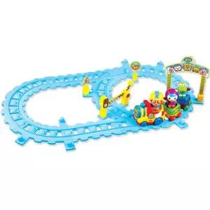 유아 레일 조립 작동 기차 장난감 지하철 남아 두뇌 성탄절