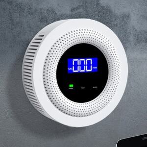 Tuya 가스 누출 센서 디지털 디스플레이 천연 감지기 APP 원격 제어 WiFi LPG 바이오 메탄