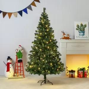 180cm 풍성한 스카치 트리 + LED전구 세트(100구 웜색) 23(0406) C전구/세트/솔잎/바디/가성비/좋은/가정용