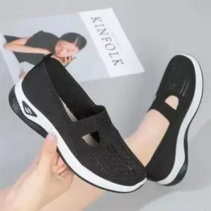 옆집샵 중년 여성 여름 단화 엄마의 발걸음이 언제나 가볍기를 미끄럼 방지 발편한 신발