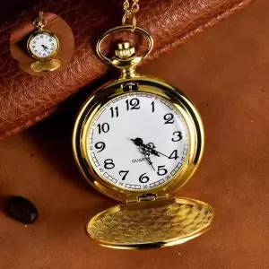 클래식 빈티지 회중시계 골드 포켓 체인