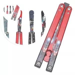 발리송 연습용 접는칼 묘기 일체형 에디션