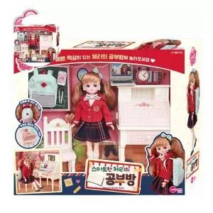 공부방 스마트한 체리 책상 교복 학생 인형 장난감