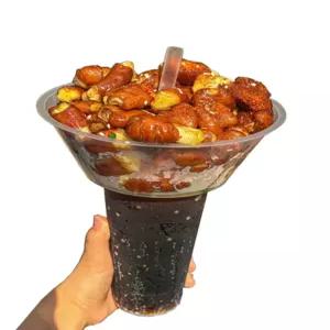 야외파티 콜팝컵 대용량 테이크아웃 포장용기 분식점 종이 투명 마티니 파티용기