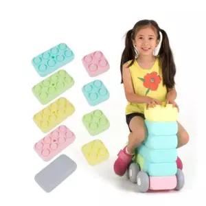 유아동 유치원 바퀴 롤링 대형블럭 20PCS 어린이날 성탄절 천재 키즈카페