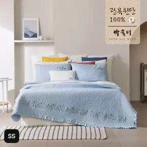 [NS홈쇼핑](SS)박술녀 삶은광목 100%피그먼트 워싱 자수 이불+베개커버..[35855285]