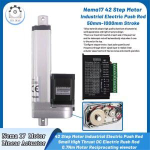 고정밀 선형 액추에이터 전기 선형 모터, Nema17 스텝퍼 모터, TB6600 드라이브 키트, 자동화 장비용 50-500mm 스트로크