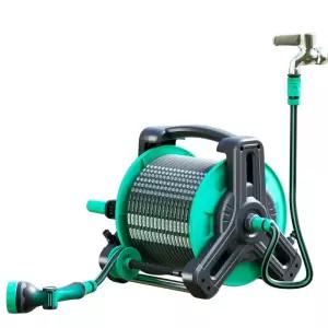 릴호스 벽걸이 카트 자동 정리대 물호스 롤러 이동식 정리