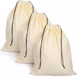 여행용 아프카바킬라 신발 가방 3개 드로스트링이 있는 플란넬 먼지 15 x 19 운동화용 세탁 가능한 커버