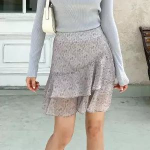 [신세계라이브쇼핑][옷자락] 여자 뒷밴딩 빈티지 플라워 러플 미니 스커트