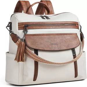 여성용 슈리 노트북 백팩 15.6인치 여행용 가죽 지갑 간호사 선생님이 컴퓨터 휴대하세요 전문 방수 대학