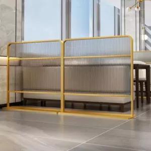 레스토랑 파티션 호텔로비 유리 칸막이 식당 인테리어 분리벽 투명