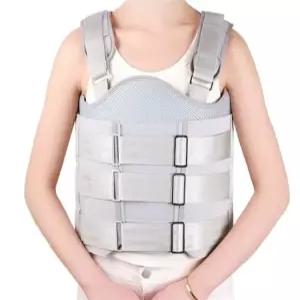 요추 허리보호대 조끼형 이중 에어백 갈비뼈 고정 지지 복대 벨트형