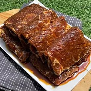 [장보리]솔잎 양념 순살 돼지왕구이 목살 3.2kg