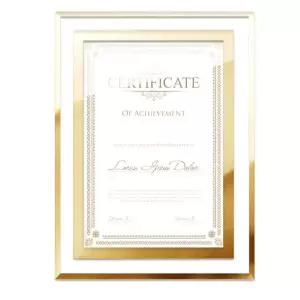 액자 고급 투명 골드 A4 유리액자 상장