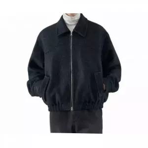 [매장정품] 드로우핏 헤링본 카라 집업 블루종 자켓 [NAVY] 2177798